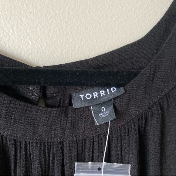 NWT Torrid Black Flowy Sleeveless Blouse Women’s Large - Picture 7 of 9